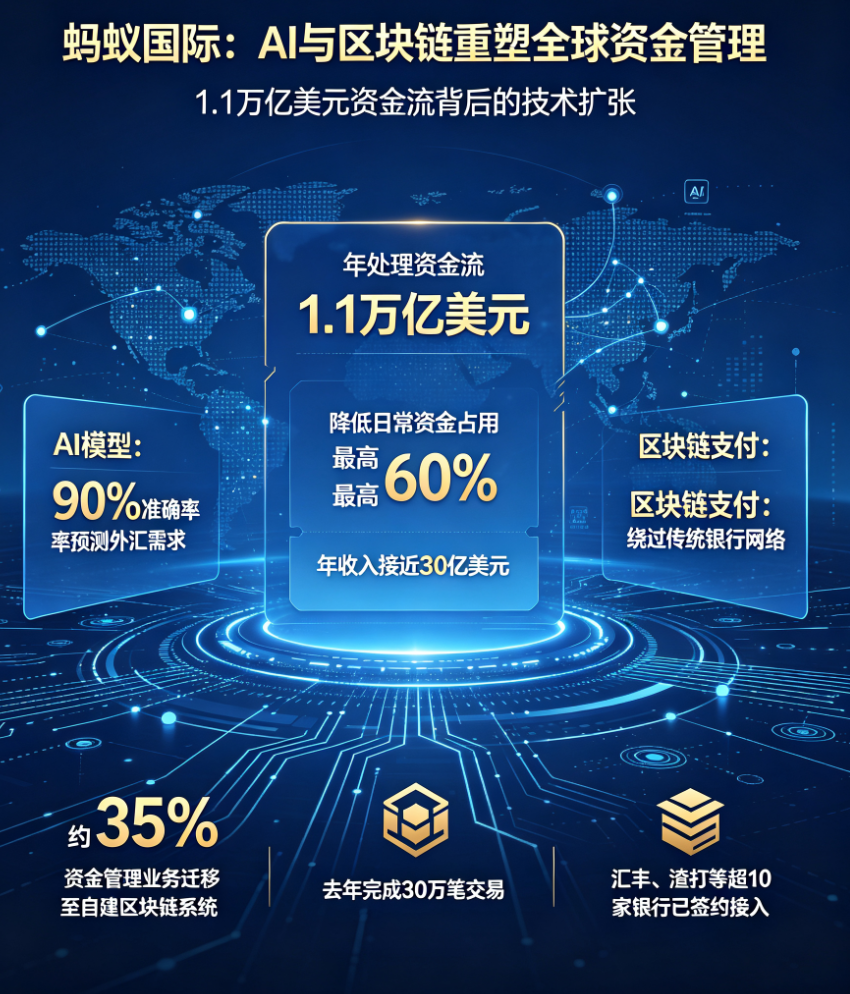 Screenshot related to Ant International's treasury management business