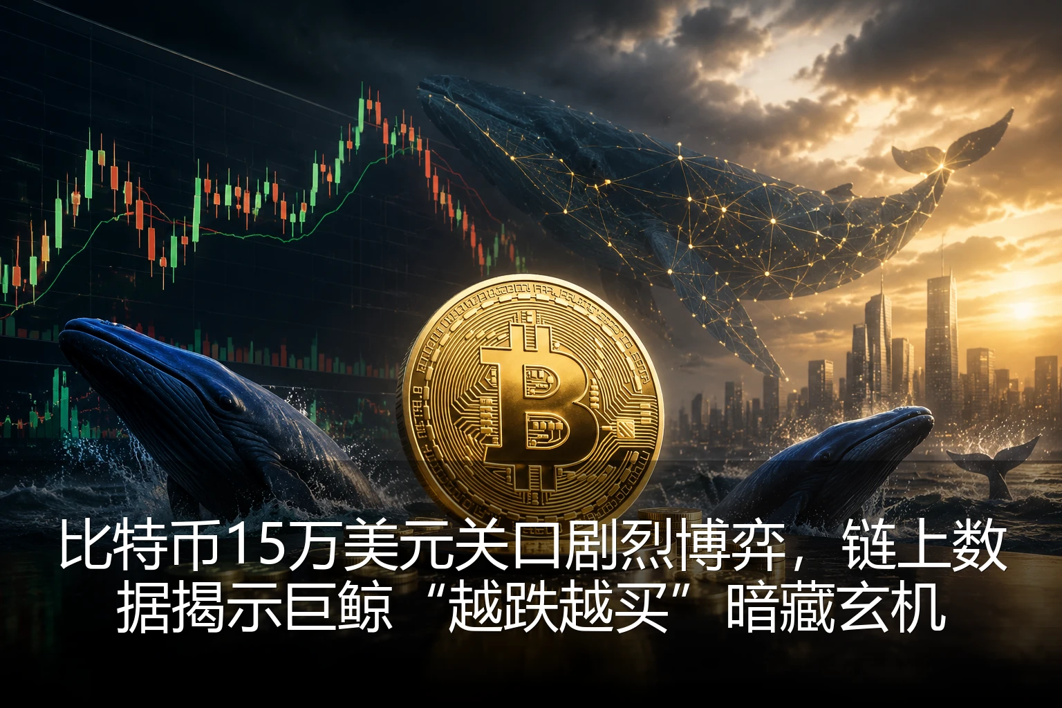 比特币15万美元关口剧烈博弈，链上数据揭示巨鲸“越跌越买”暗藏玄机