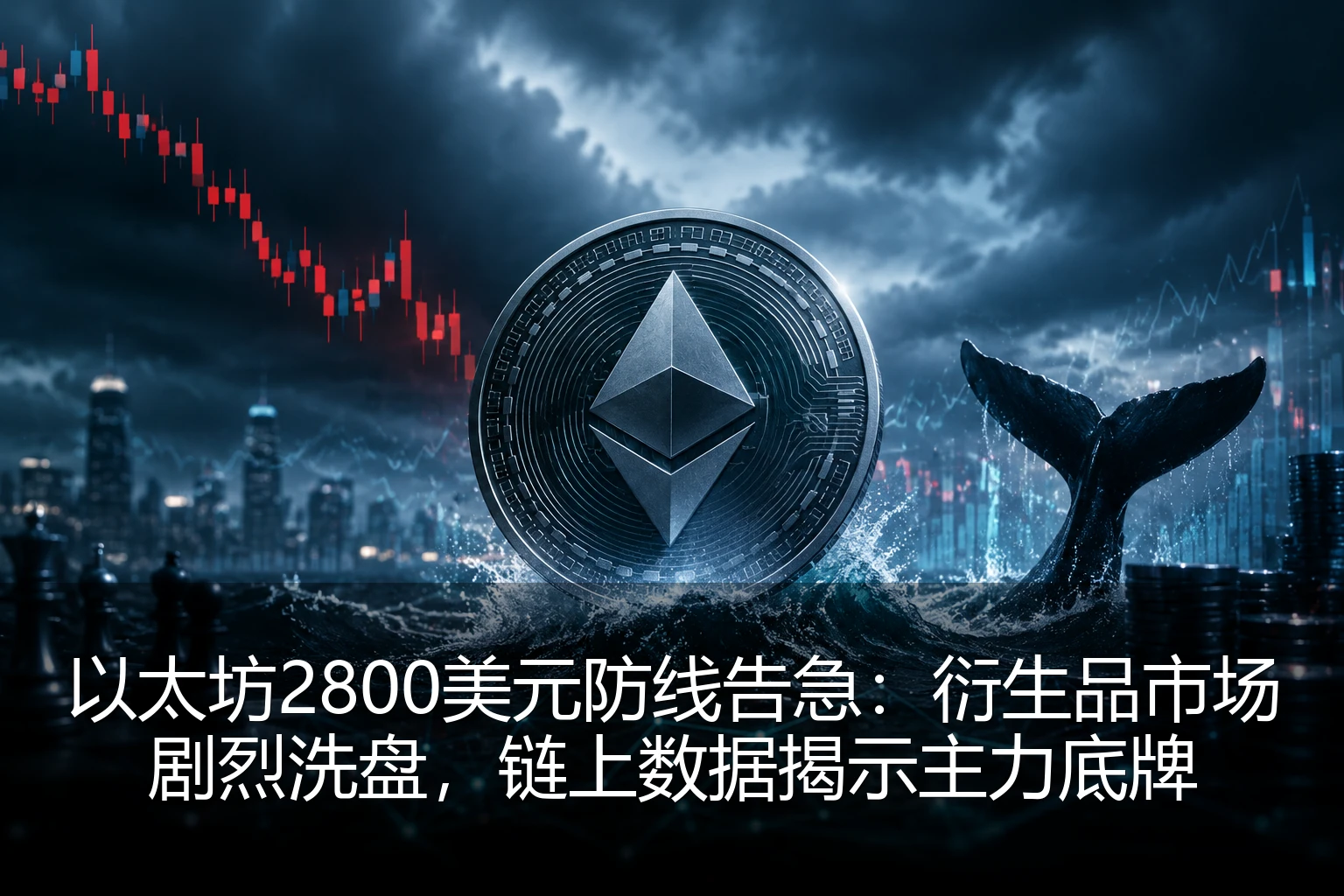以太坊2800美元防线告急：衍生品市场剧烈洗盘，链上数据揭示主力底牌