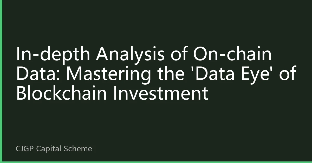 In-depth Analysis of On-chain Data: Mastering the 'Data Eye' of Blockchain Investment